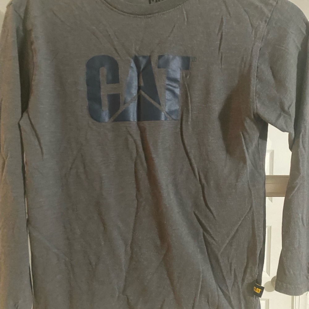 Caterpillar Gray Long Sleeve Tee